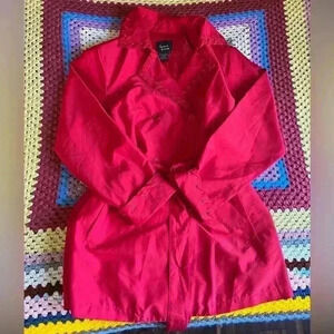 Vintage Dennis Basso Raincoat Laced  Trim